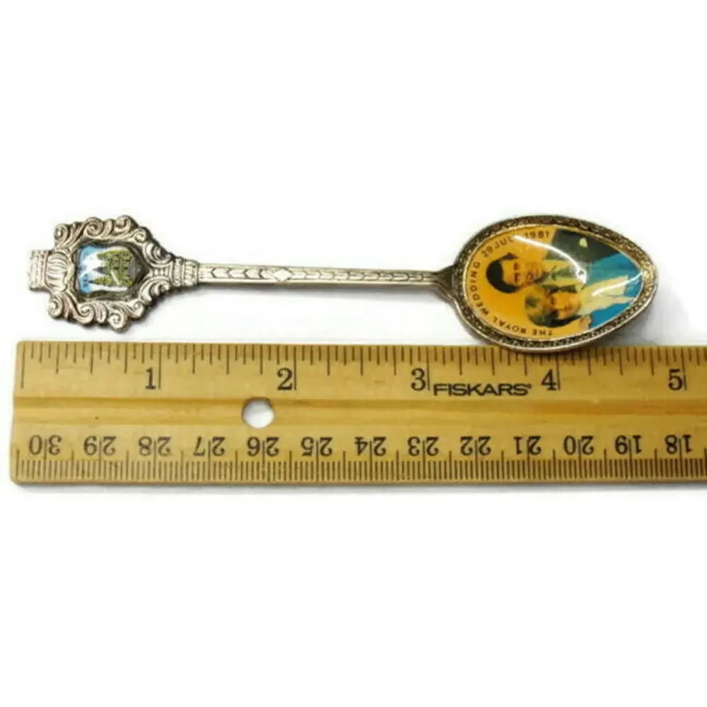 Royal Wedding Vintage Souvenir Collector Spoon Silver Plated Diana Charles - Picture 3 of 10